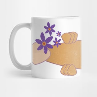 Colorful fish with purple flowers Mug